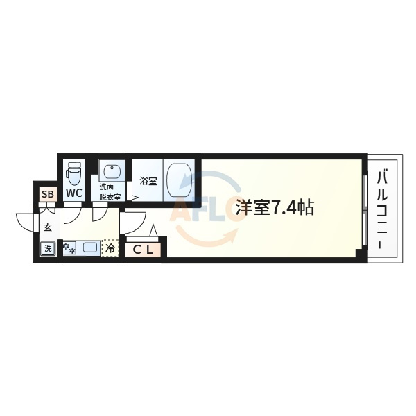ファステート難波デラックスの間取り|ファステート難波デラックス　間取り