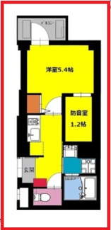 【間取り】 | ビーカーサ浅草イースト
