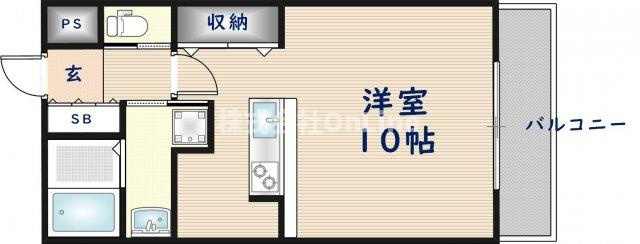 東大阪市大蓮東２丁目のアパートの間取り