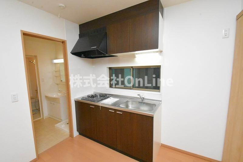 東大阪市高井田元町２丁目のアパートのキッチン