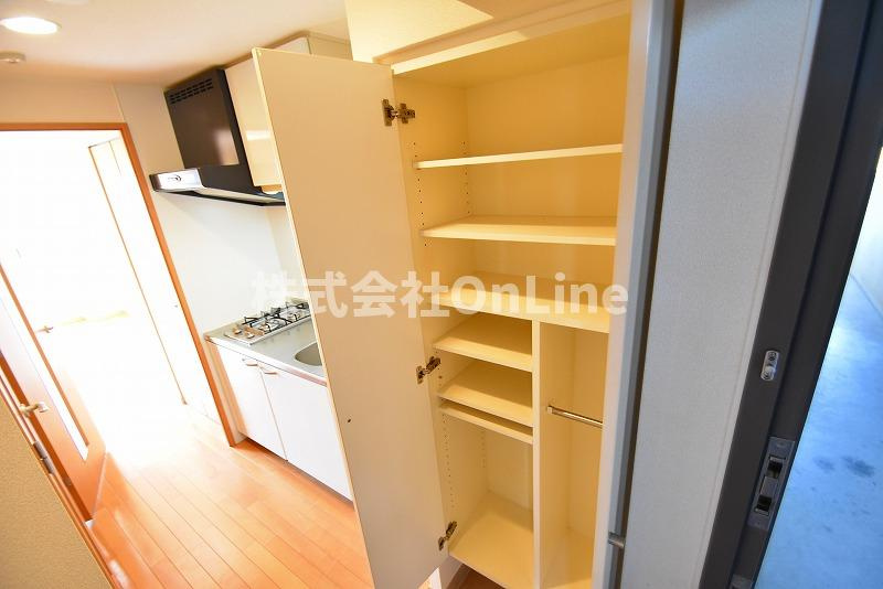 東大阪市中新開２丁目の賃貸マンションの収納