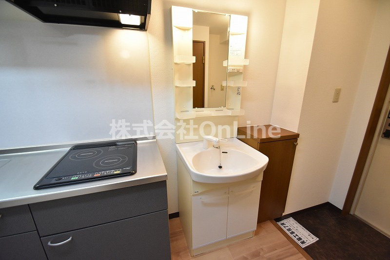 東大阪市高井田本通７丁目の賃貸マンションの独立洗面台
