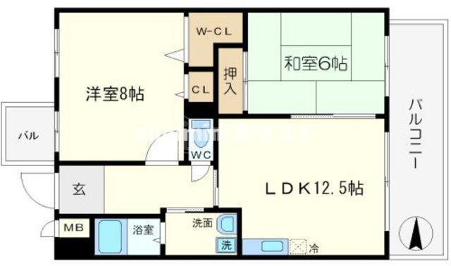 ハイシュタイン堀江の間取り