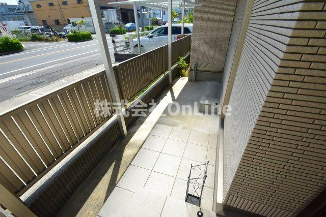 東大阪市菱江３丁目の一戸建てのバルコニー