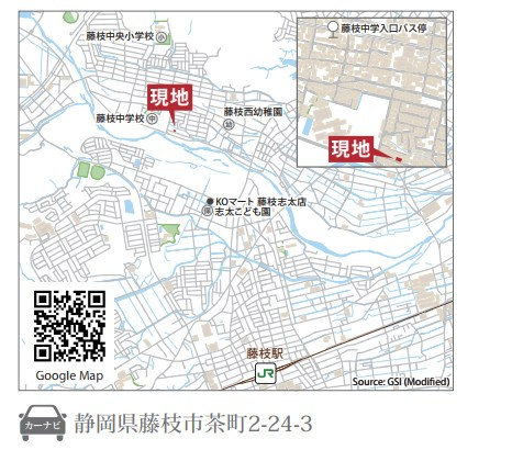 藤枝市茶町2丁目の地図
