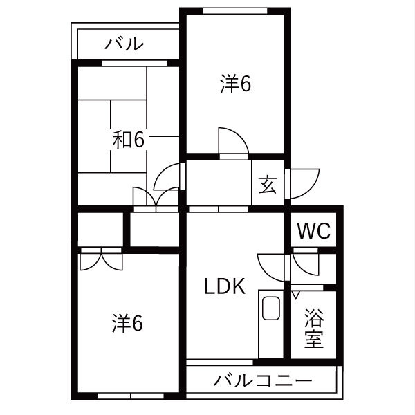 ガーデン上地の間取り
