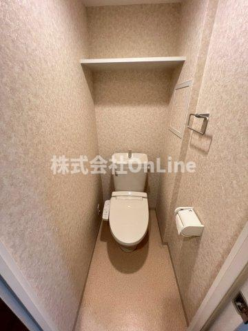 東大阪市長田西４丁目の賃貸マンションのトイレ
