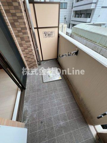 東大阪市長田西４丁目の賃貸マンションのバルコニー