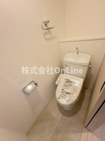 東大阪市長栄寺の賃貸マンションのトイレ