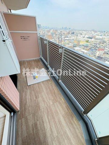 東大阪市長栄寺の賃貸マンションのバルコニー