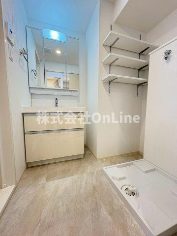 東大阪市長栄寺の賃貸マンションの洗面所