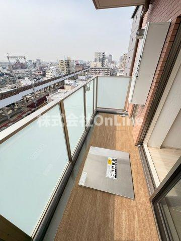 東大阪市長栄寺の賃貸マンションのバルコニー