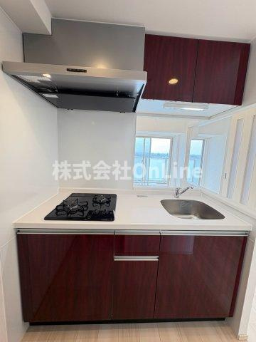 東大阪市長栄寺の賃貸マンションのキッチン