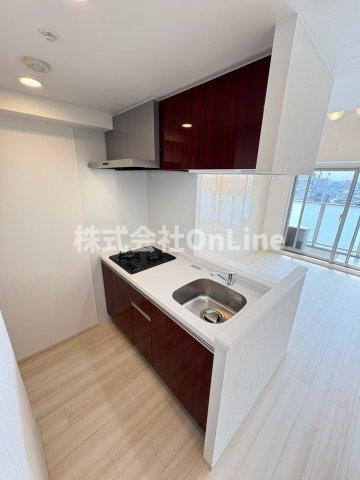 東大阪市長栄寺の賃貸マンションのキッチン