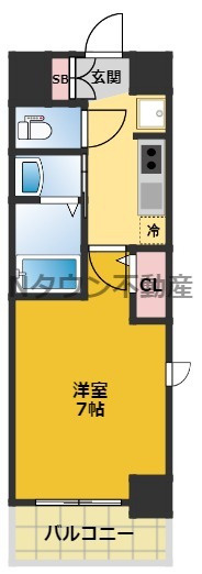 【間取り】 | エステムコート名古屋新栄Ⅱアリーナ | 間取りです。