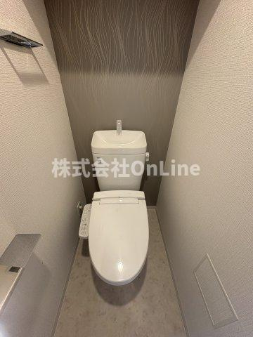 東大阪市菱江３丁目の賃貸マンションのトイレ