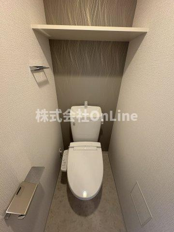 東大阪市菱江３丁目の賃貸マンションのトイレ