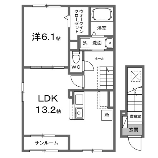 【間取り】 | ヒカルサ熊谷箱田ノース