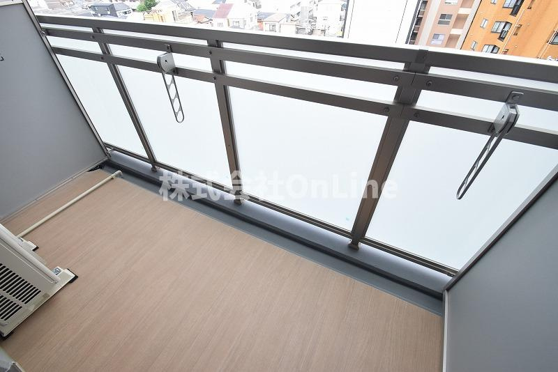 東大阪市足代北１丁目の賃貸マンションのバルコニー