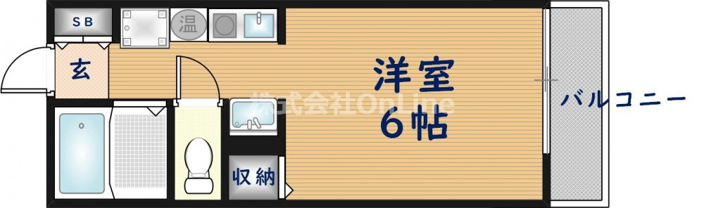 東大阪市高井田の賃貸マンションの間取り
