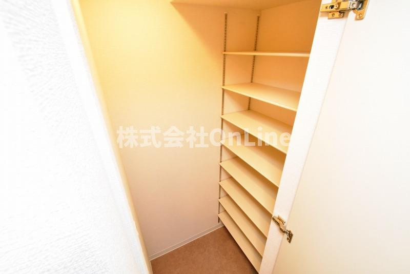 東大阪市足代新町の賃貸マンションの収納