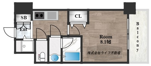 スプランディット高井田の間取り