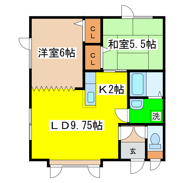 ハイツソナタⅠの間取り
