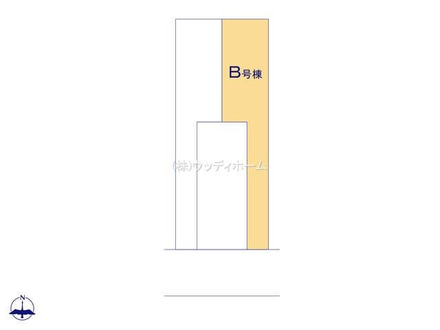 春日部市本田町　新築一戸建て　B号棟の区画図