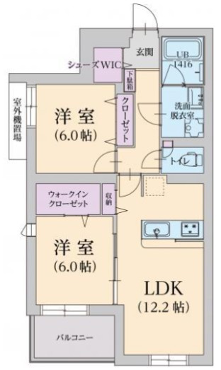 アルフィーネの間取り|間取りです。