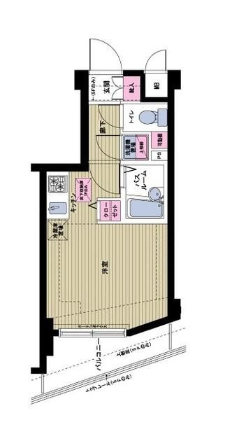 トーシンフェニックス都立大学　（禁煙）の間取り