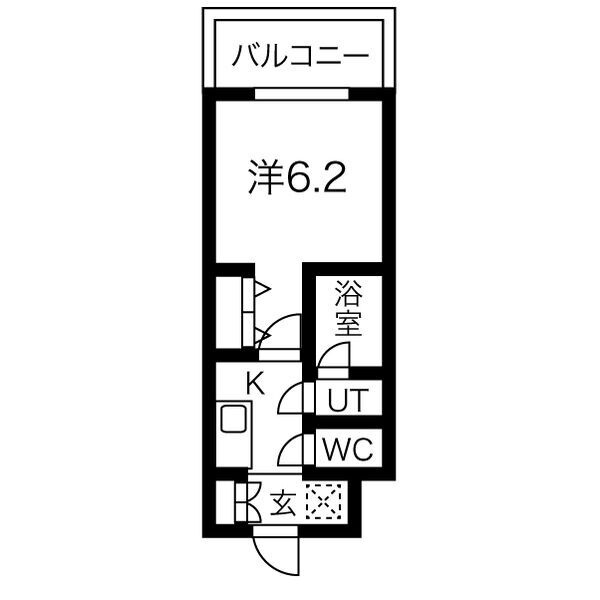スプランディッド難波の間取り