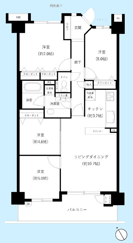 セルテシティオ世田谷烏山の間取り