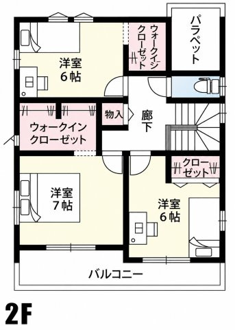 鴻巣市明用（3区画）2号棟の間取り|2F