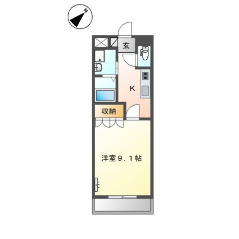 サンハイム・河口の間取り