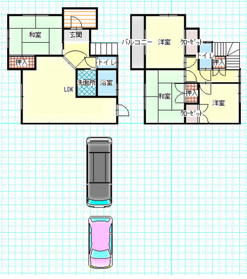 明石市二見町西二見　中古戸建の間取り|4LDKです。