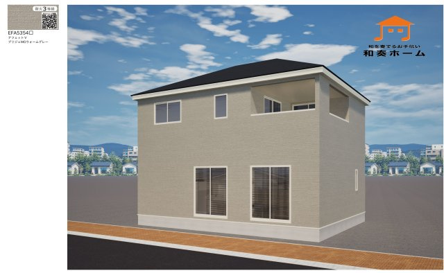 クレイドルガーデン高松市円座町第３◇耐震等級３取得の地震に強いオール電化住宅です！の完成予想図|完成予想図
グレーの外壁の家は、落ち着いた上品さと汚れの目立ちにくさから「洗練された・無難でおしゃれ」という印象を持たれることが多いです。汚れや経年劣化が目立ちにくく、きれいな印象が長持ちしやすいです
