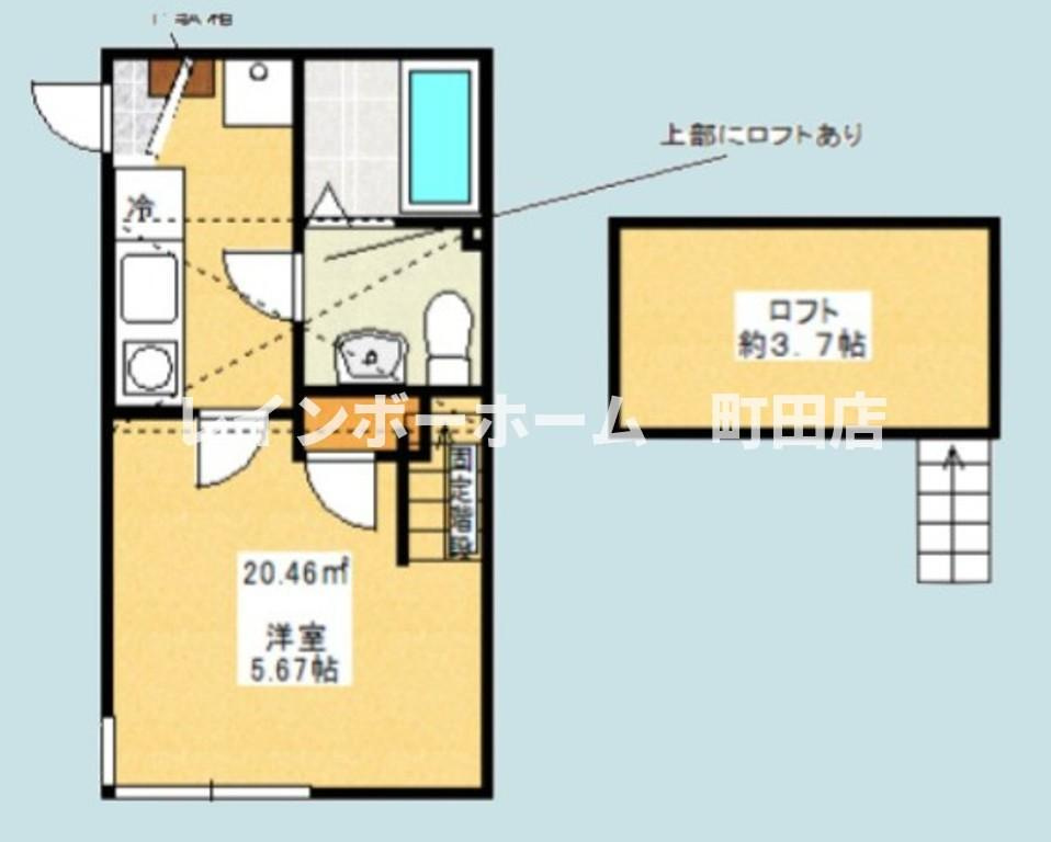 ヴァルハイマート東林間※初期費用分割後払いサービス利用可能物件の間取り