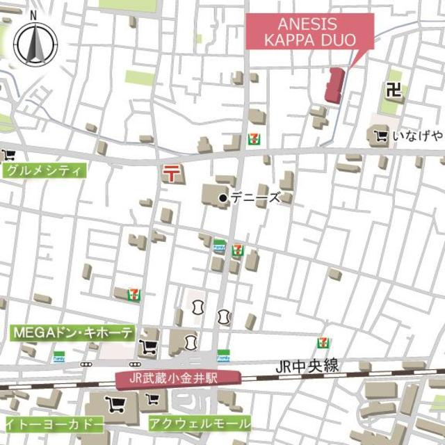 ＡＮＥＳＩＳ　ＫＡＰＰＡ　ＤＵＯの地図