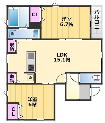 【間取り】 | クインテット土生