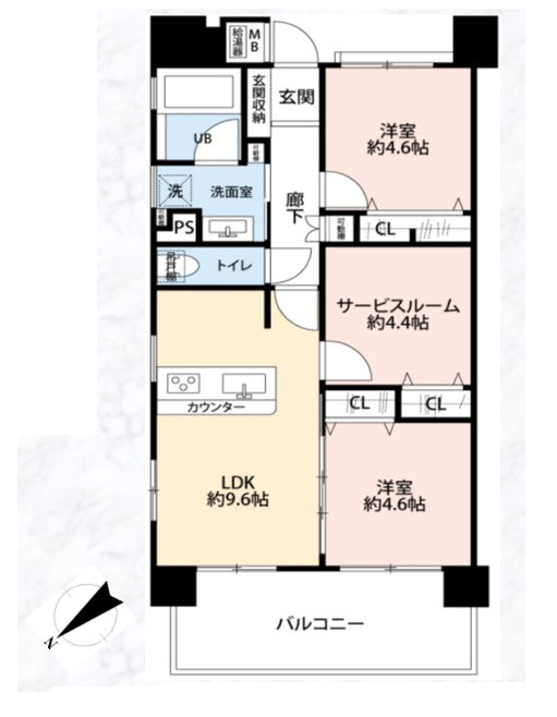 クリオ千駄木動坂の間取り