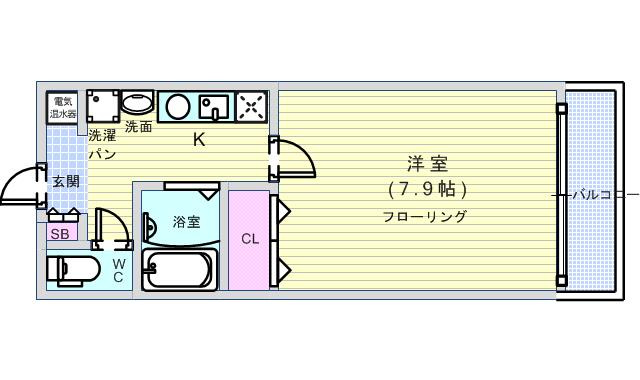 フローラルハイツ服部の間取り