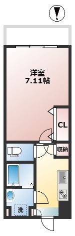 WISTERIA KOMAZAWA　床暖房　免震構造　駅近　バイク置場の間取り