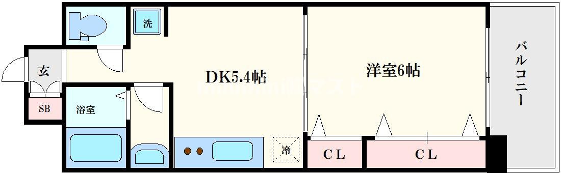 ラナップスクエア堺筋本町の間取り
