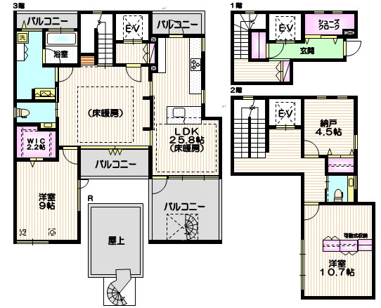Tres Casasの間取り