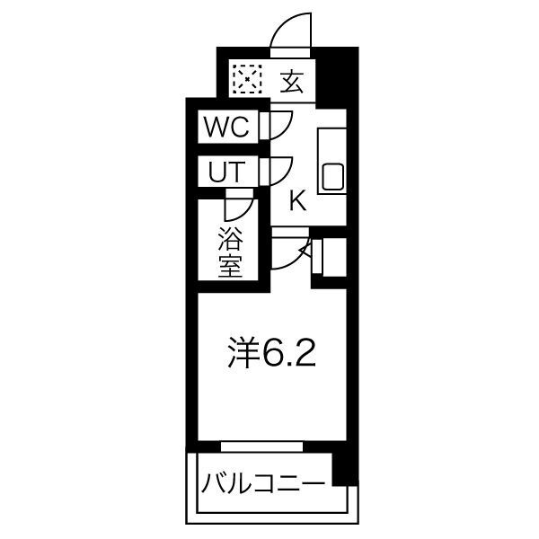 スプランディッド難波の間取り