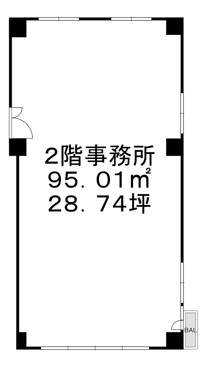 吹田市春日１丁目の店舗事務所の間取り
