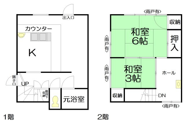桃浜町テナントの間取り