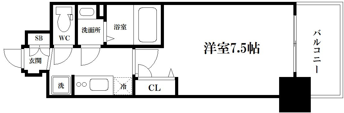 プレサンス堺筋本町センティスの間取り