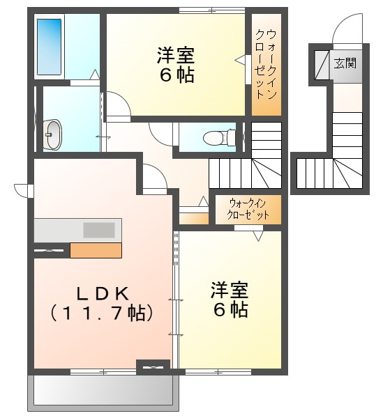 ホワイエ国富の間取り
