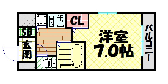【間取り】 | ディナスティ松屋町
